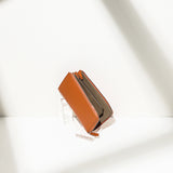 L字型ファスナーロングウォレット(オレンジ×エトープ)