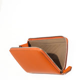 L字型ファスナーロングウォレット(オレンジ×エトープ)