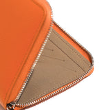 L字型ファスナーロングウォレット(オレンジ×エトープ)