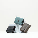 三つ折りコンパクトウォレット(エトープ×グレージュ)