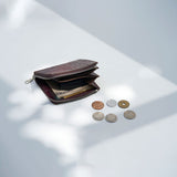 【予約商品】L字型ファスナーミニウォレット(グレークロコ)