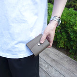 三つ折りコンパクトウォレット(エトープ×グレージュ)