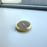 コンパクトミラー パーソナル 刻印(クロコ)