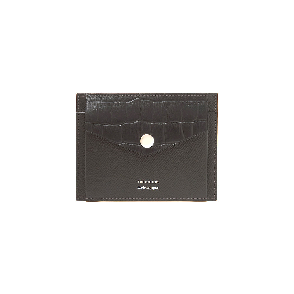 ブラックソリッドウレタン　韓国版 薄型ウォレット(ブラック) – recomma