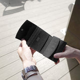 三つ折りコンパクトウォレット(ブラック)