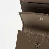 三つ折りコンパクトウォレット(エトープ×グレージュ)