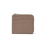 【予約商品】L字型ファスナーミニウォレット(エトープクロコ)