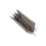 【予約商品】L字型ファスナーミニウォレット(グレークロコ)