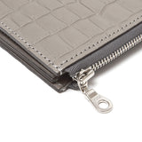 【予約商品】L字型ファスナーミニウォレット(グレークロコ)