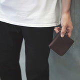 【予約商品】L字型ファスナーミニウォレット(グレークロコ)