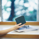 【予約商品】L字型ファスナーミニウォレット(グレークロコ)