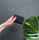 マイクロウォレットL字ファスナー型(ブラック)