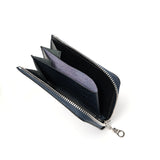 マイクロウォレットL字ファスナー型(ネイビー)