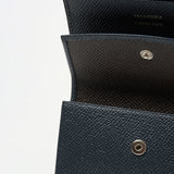 三つ折りコンパクトウォレット(ネイビー×ブラウン)