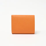 三つ折りコンパクトウォレット(オレンジ×エトープ)
