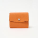 三つ折りコンパクトウォレット(オレンジ×エトープ)