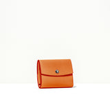 三つ折りコンパクトウォレット(オレンジ×エトープ)