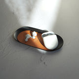 トレー トレイ(アイアン×レザー/楕円型)