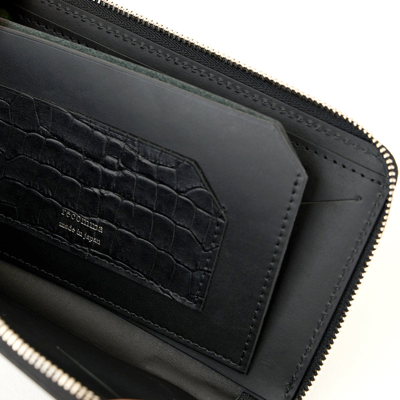 Special Price/数量限定】L字型ファスナーロングウォレット(ブラック