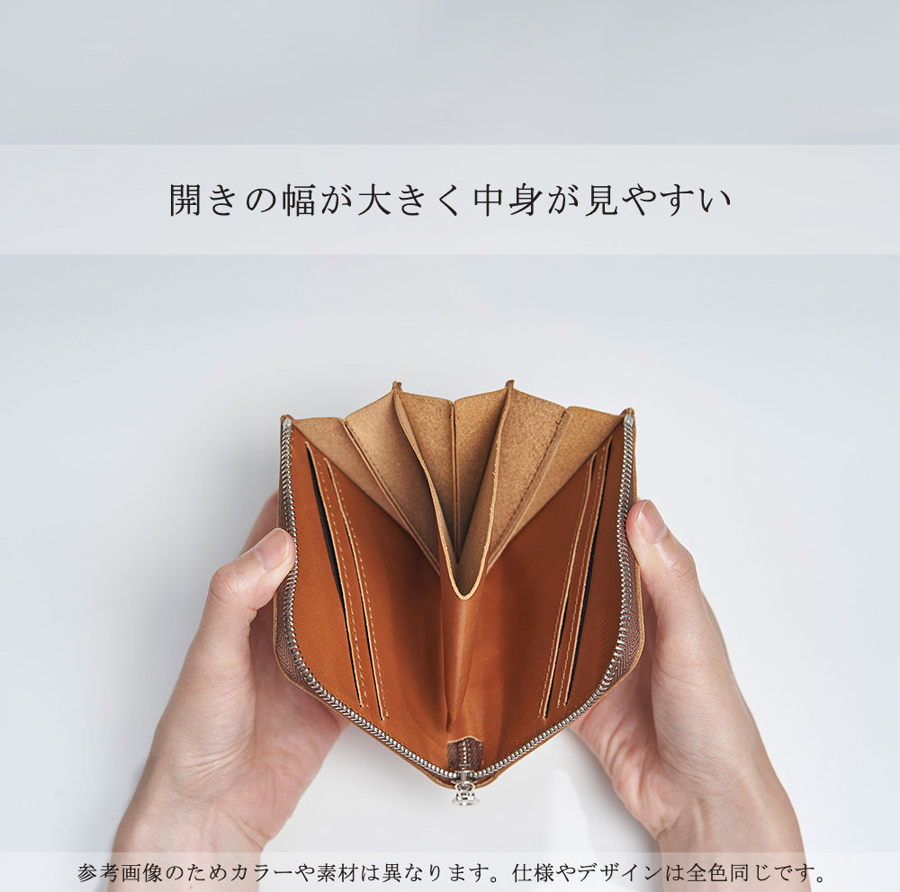 ラコステ　L字型　ミニ　財布　ブラック　牛革 LUEGO 山形牛革 限定モデル L字ミニ財布/ブラック&レッド | 山形