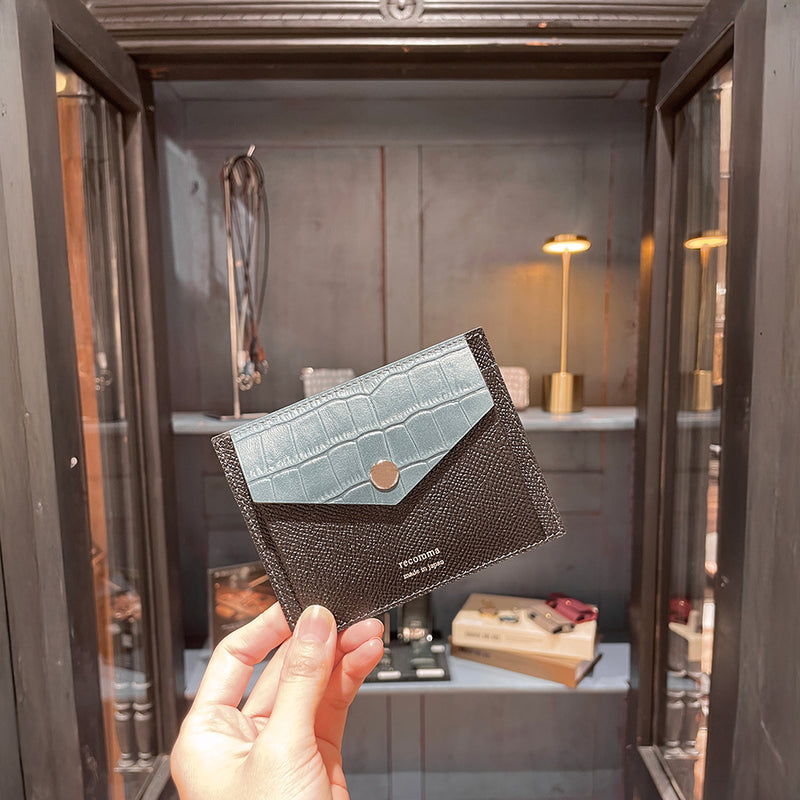 【NEW】薄型ウォレット(ライトネイビー×ブラック)