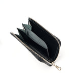マイクロウォレットL字ファスナー型(ブラック)