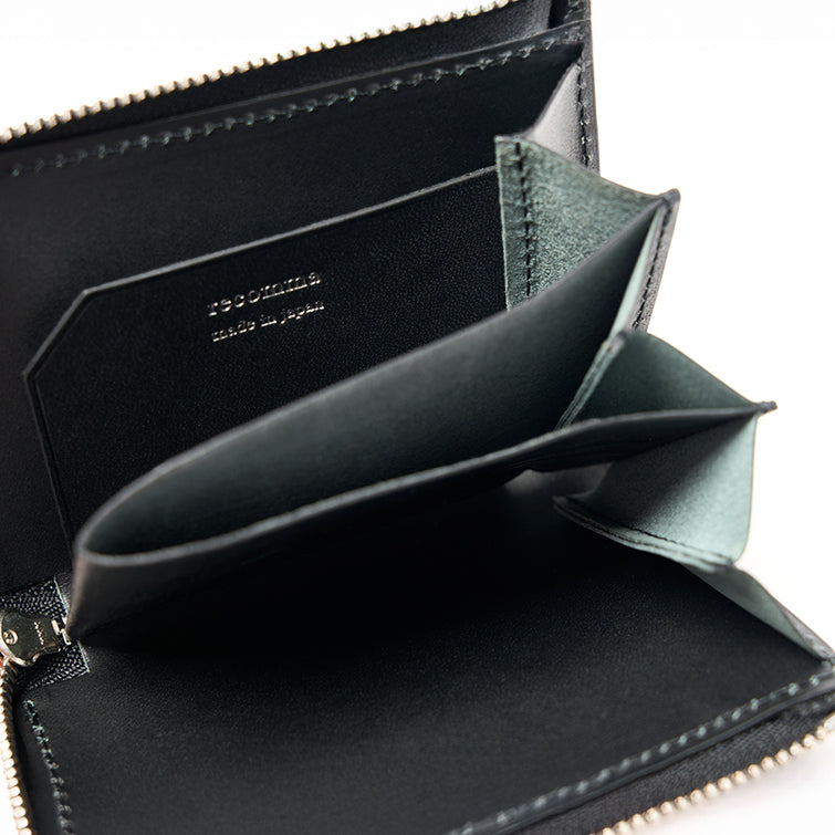 マイクロウォレットL字ファスナー型(ブラック)