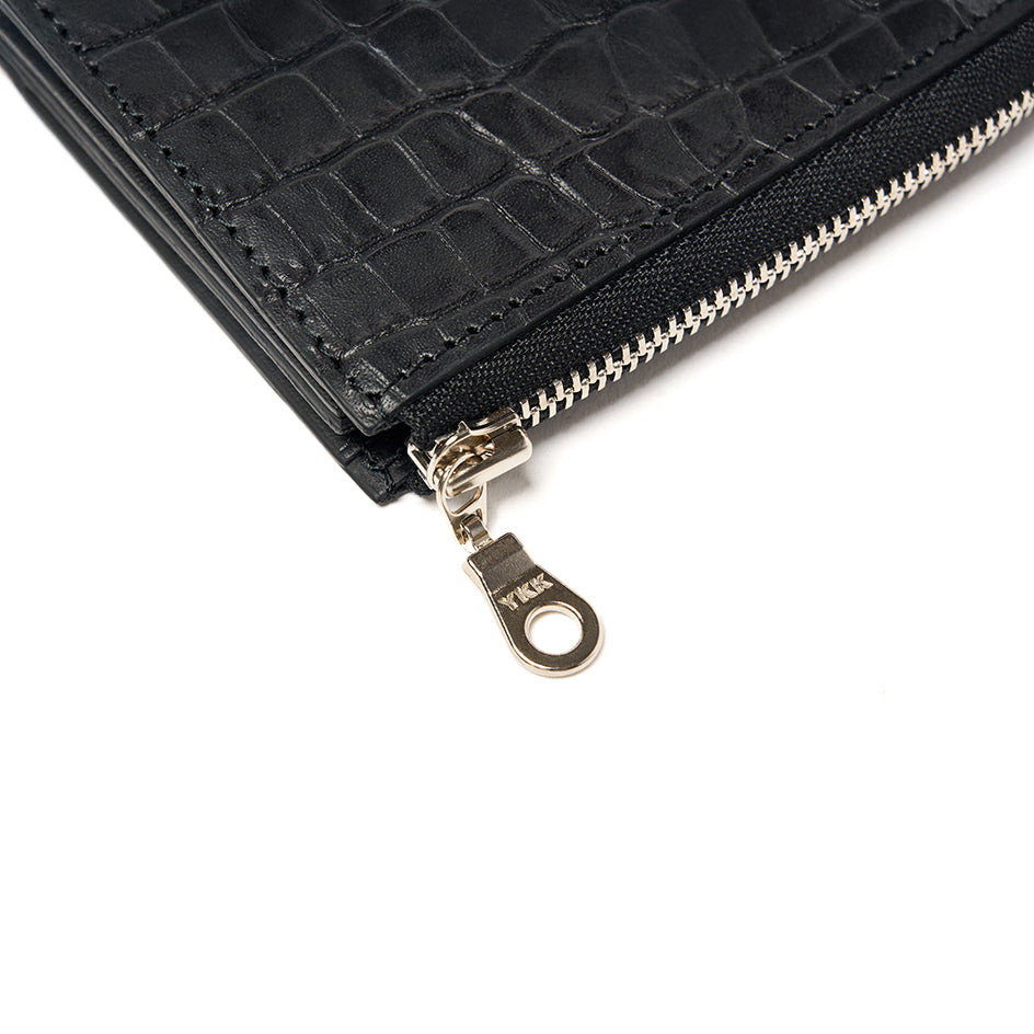 マイクロウォレットL字ファスナー型(ブラック)