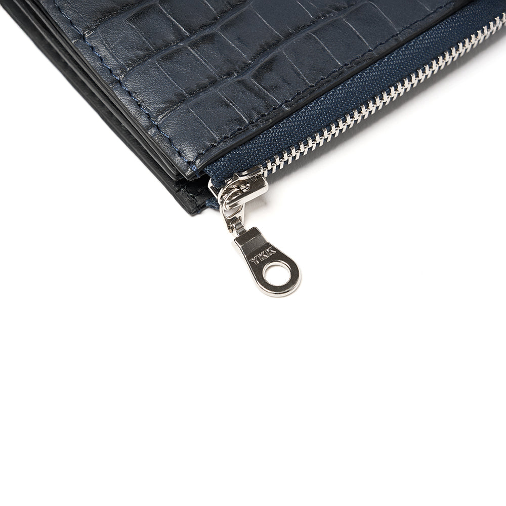 マイクロウォレットL字ファスナー型(ネイビー)