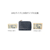 マイクロウォレットL字ファスナー型(ネイビー)